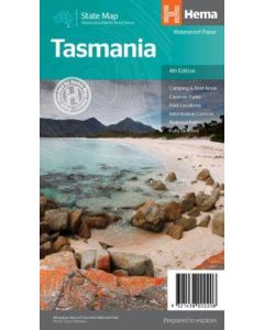 Hema Tasmania State Map #4  (Min Order Qty 2)