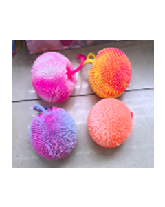 Bouncing Spikey Ball on String Pink Multi CDU of 12