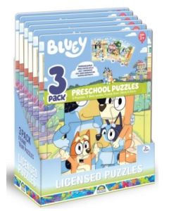 Bluey 3pk Frame Tray Puzzles 