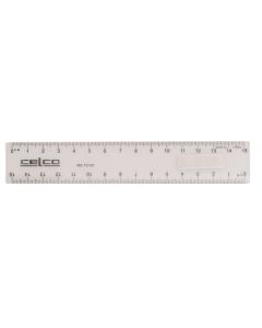 Celco 15cm Ruler Clear Plastic Pack of 25 (Min Ord Qty 1)