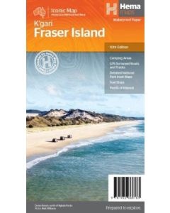 Hema Fraser Island (K'gari) Map #10 (Min Order Qty: 2) 