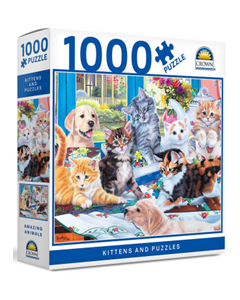 Crown 1000pce Puzzle – Amazing Animals Series 2 (3 Assorted) Order Qty 3