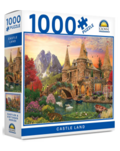 Crown 1000pce Puzzle – Castles & Cottages Series 2 (3 Assorted) Order Qty 3