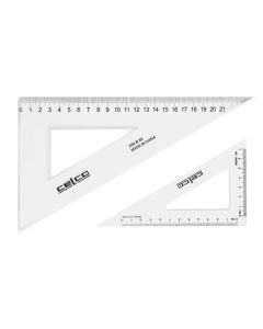 Celco Set Square 14cm 60 Degree Clear Hangsell (Min Ord Qty 1) ***Special Order Item*** 