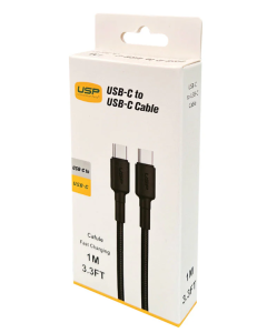 2M BoostUp Cafule USB-C to USB-C Cable Charge & Connect Black USP Compatible for iPhone 15 Series 