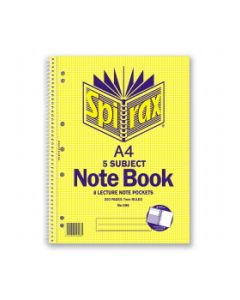 Spirax 596 5 Subject Notebook A4 250 page