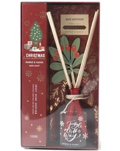Aura & Co Christmas Reed Diffuser 100ml - Red (Pre-Order for October Delivery)