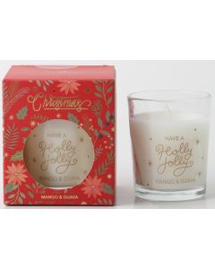 Aura & Co 7x8cm Christmas Candle 80g - Mango & Guava (Pre-Order for October Delivery)