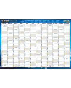 Collins 2026 Wall Planner Writeraze QC Executive Year Planner 700x1000mm (SPECIAL ORDER - MOQ 10) *Pre-Order Aug/Sept Delivery*