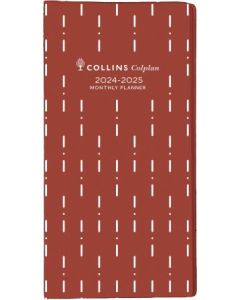 Collins 2024 Colplan Planner B6/7 Month to View 2 Years Fashion Red (Min Order Qty 5) 