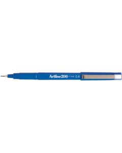 Artline 200 Fineliner 0.4mm Blue Box of 12 (Min Ord Qty 1)
