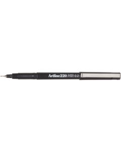 Fineliner Artline  220 Black 0.2mm Box of 12 (Min Ord Qty 1)