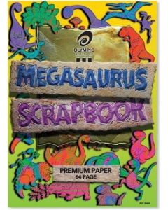 Olympic Megasaurus Scrap Book 64 Pages Blank Stapled (Min Order Qty 2)