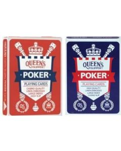 Queen's Slipper 52'S POKER Playing Cards Display of 12 (Min Order Qty 1)