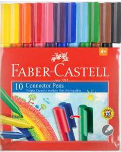 Faber Castell Connector Pens Wallet of 10 (Min Order Qty 2)