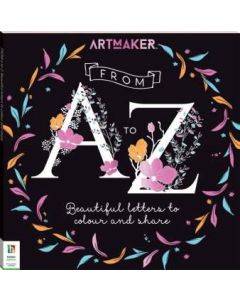 Colouring Book: Art Maker From A to Z Beautiful Letters to Colour and Share (Min Order Qty: 3)