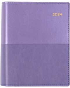 Collins 2024 Calendar Year Diary - Vanessa A6 Day to Page Purple Min Order Qty 1