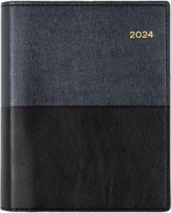 Collins 2024 Calendar Year Diary - Vanessa A6 Day to Page Black (Min Order Qty 5) 