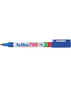 Artline 700 Permanent Marker 0.7mm Bullet Nib Blue Box of 12 (Min Ord Qty 1)