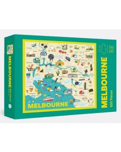 Melbourne Map Puzzle 500 Piece (Order in Multiples of 2)