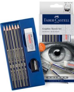 Faber Castell Creative Studio Goldfaber Graphite Sketch Set Assorted Box of 8 (Min Order Qty 2)