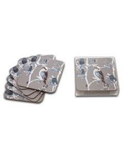 Kookaburra & Banksia Coasters Set of 6 (Min Order Qty: 2)