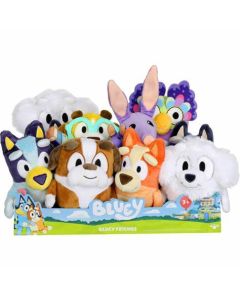 Bluey S11: Bluey & Friends Single Plush CDU of 10 Assorted (Min Order Qty 1) Assortment A