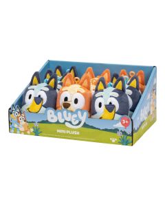 Bluey S11 Mini Plush Bag-Tag CDU of 9 Assorted (Min Order Qty 1) 
