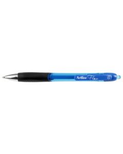 Artline Flow Retractable Pen Blue Box of 12 (Min Order Qty 1)