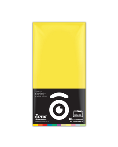Optix DL Envelopes  Suni Yellow  Pack 25 (Min Order Qty 2)