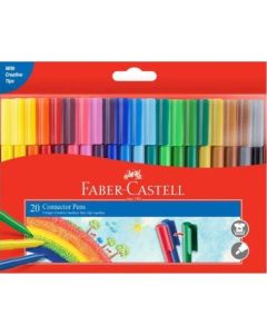 Faber Castell Connector Pens Wallet of 20 (Min Order Qty 2)