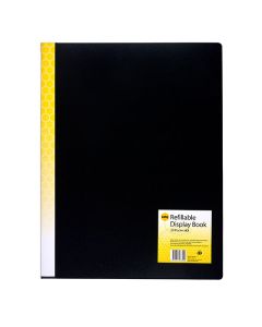 Marbig Refillable Display Book A3 20 Pockets Black (Min Order Qty 1) 