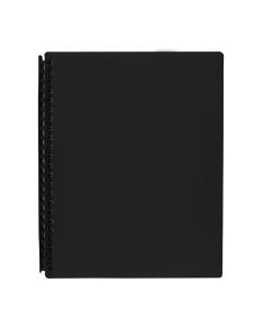 Marbig Refillable Display Book 20 Pocket Black (Order in Multiples of 12) 