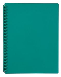 Marbig Refillable Display Book 20 Pocket Green (Order in Multiples of 12)