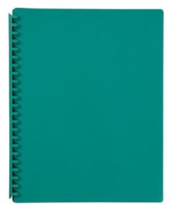 Marbig Refillable Display Book 20 Pocket Green (Min Order Qty 2)