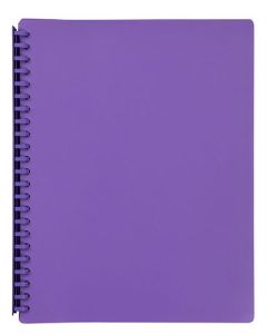 Marbig Refillable Display Book 20 Pocket Purple (Order in Multiples of 12)