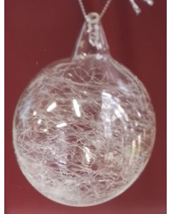 Glass Ball Crackled Glass 8cm