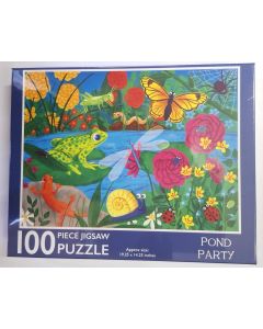 100 Piece Puzzle Pond Party