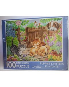 100 Piece Puzzle Puppies & Kittens