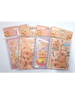 Capybara Lockable Journal Assorted