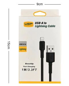 Cable USB-A to Lightning 1M 