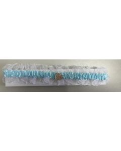 Blue Garter with Small Heart (Min Order Qty 2)