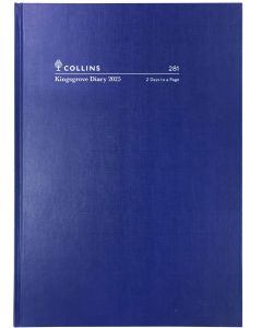  Collins 2026 Kingsgrove A5 2 Days to a Page Blue *Pre-Order Aug/Sept Delivery*