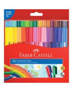 Faber Castell Connector Pens Wallet of 30 (Min Ord Qty 2)