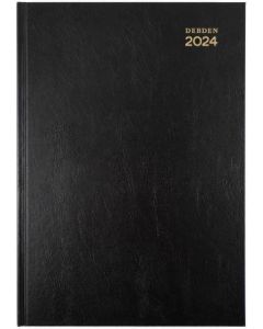 Collins 2024 Calendar Year Diary - Kyoto A4 Day to Page Black Min Order Qty 1