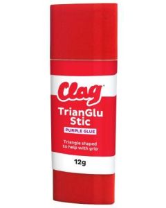 Clag TrianGlu stic 12g Purple Glue (Order in Multiples of 12)