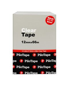 Pilotape Sticky Tape 12x66mm clear refill (Min Order Qty: 12)