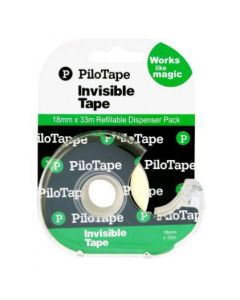 PiloTape Invisible Tape Dispenser 18mmx33m (Minimum Order Pack of 12)