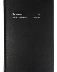 Collins 2024 Calendar Year Diary - Kingsgrove A4 Week to View Black (Min Order Qty 5) 