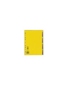 Marbig Dividers 1-20 Tab Manilla A4 Brights (Min Order Qty 2)